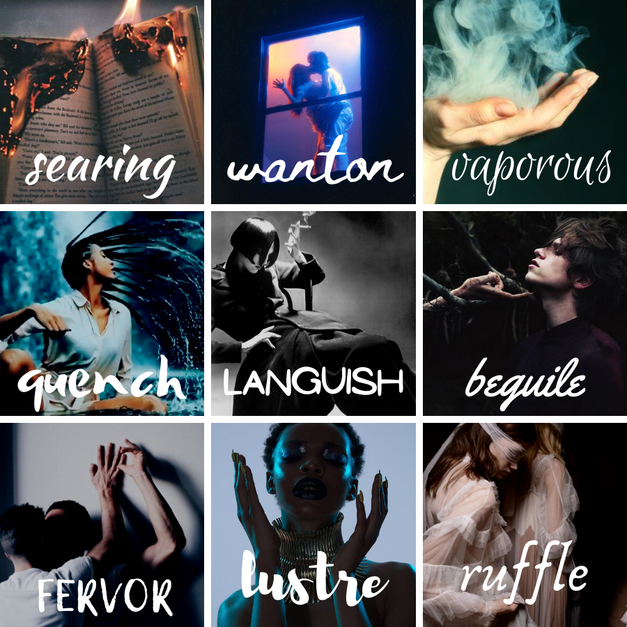 Write Big Sexy Words - July Edition : nine big sexy words to help erotica writers expand their vocabulary, Hosted by Violet Fawkes at www.violetfawkes.com