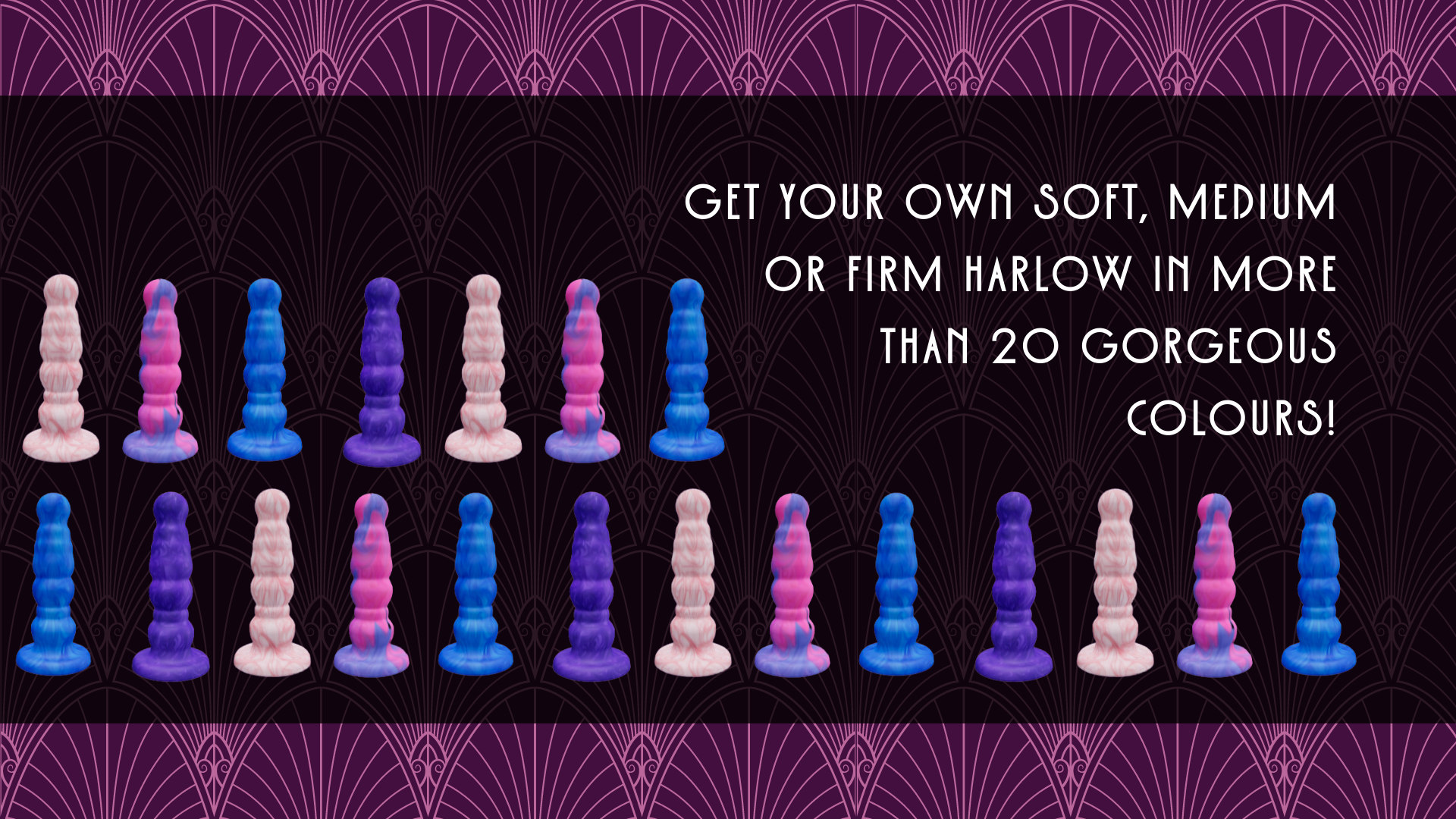 20 colour examples of dildos