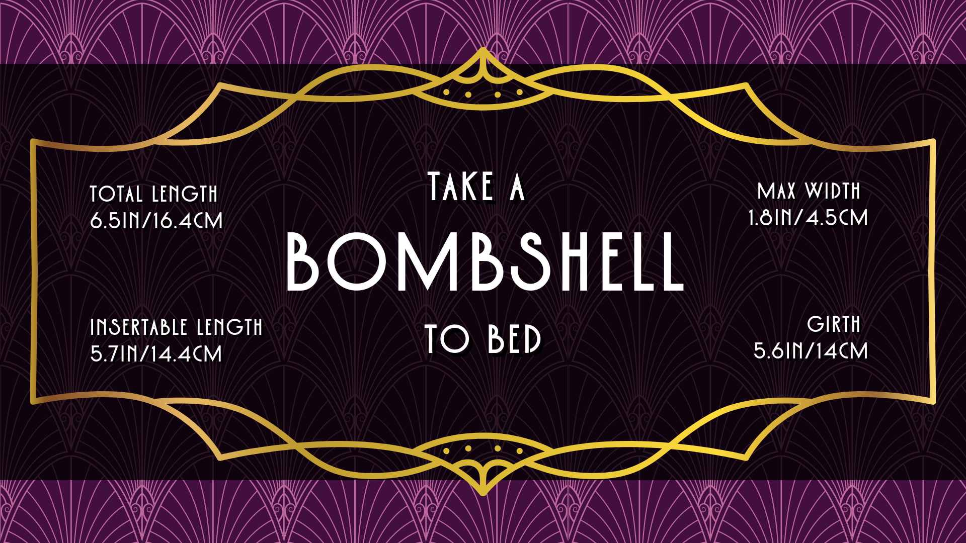 "take a bombshell to bed"